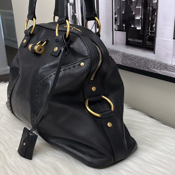 Yves Saint Laurent  Muse Handbag Black Leather - Picture 3 of 16